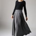 Wool skirt a line skirt gray wool skirt winter skirt long | Etsy
