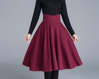 Mini skirt cute skirt pleated skirt wool skirt skater | Etsy
