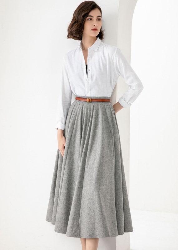Midi Swing Winter Wool Skirt 5250 Midi Swing Winter Wool Skirt 5250