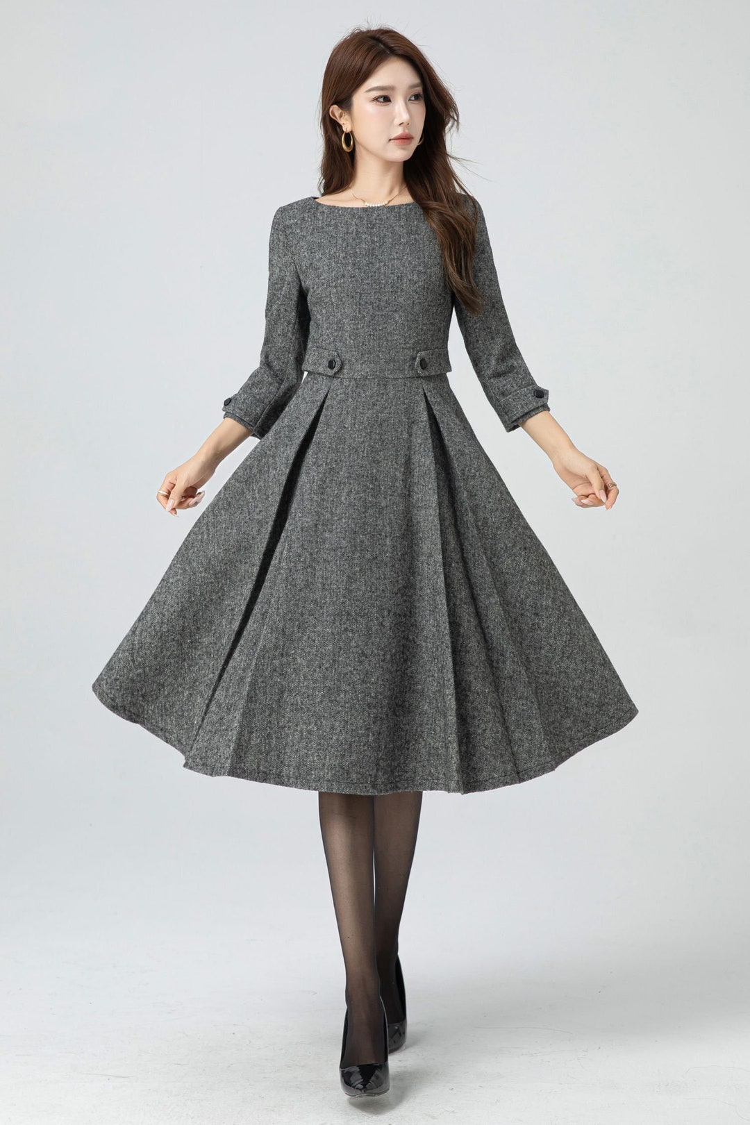 Wool Dress, Midi Wool Dress, Women's Dress, Fit and Flare Dress, Swing Long Wool Dress, Winter Dress Women, Custom Dress, Xiaolizi 5301 - Etsy Wool Dress, Midi Wool Dress, Women's Dress, Fit and Flare Dress, Swing Long Wool Dress, Winter Dress Women, Custom Dress, Xiaolizi 5301 - Etsy