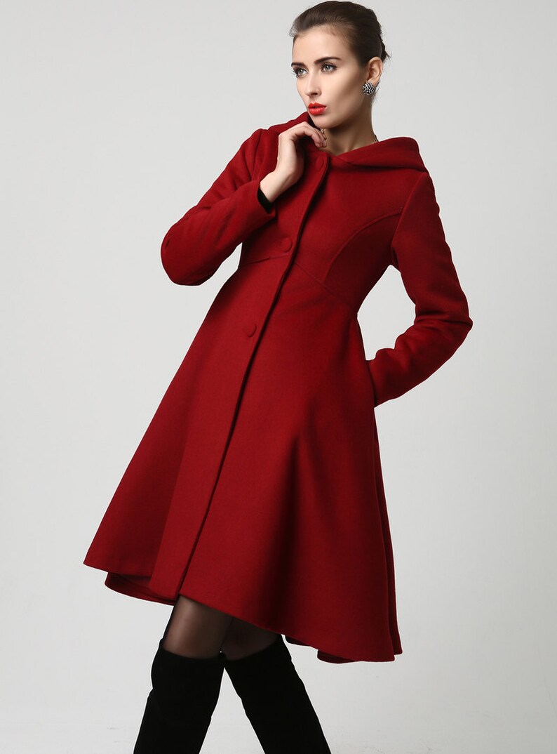 swing wool coat women's