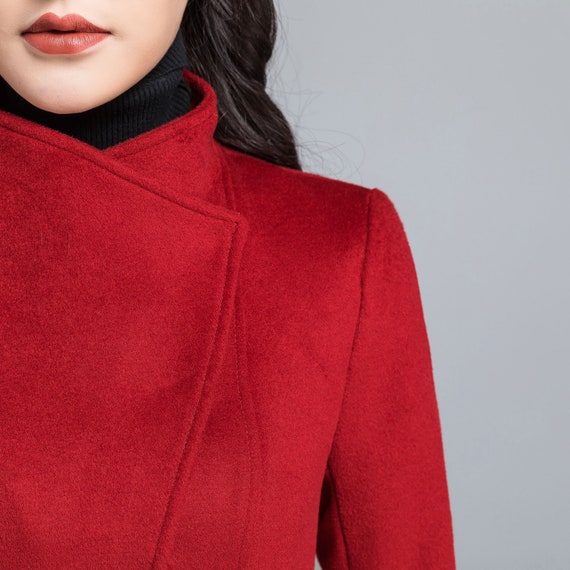 Wool coat, Asymmetrical wool coat 2482 Wool coat, Asymmetrical wool coat 2482