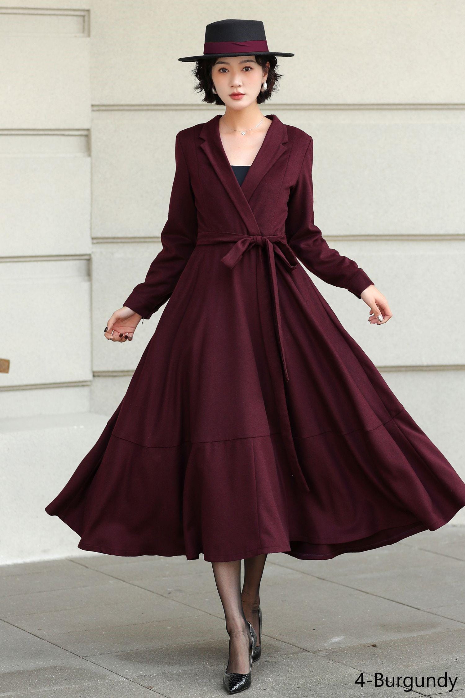 burgundy work dress WORK THE ROOM LACE MAXI DRESS – AKIRA main image 1