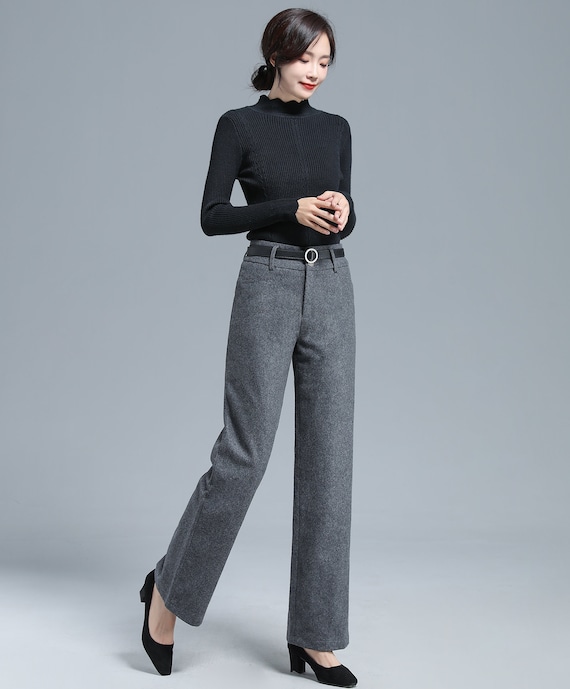 Boiled Wool Jersey Straight Pant  EILEEN FISHER