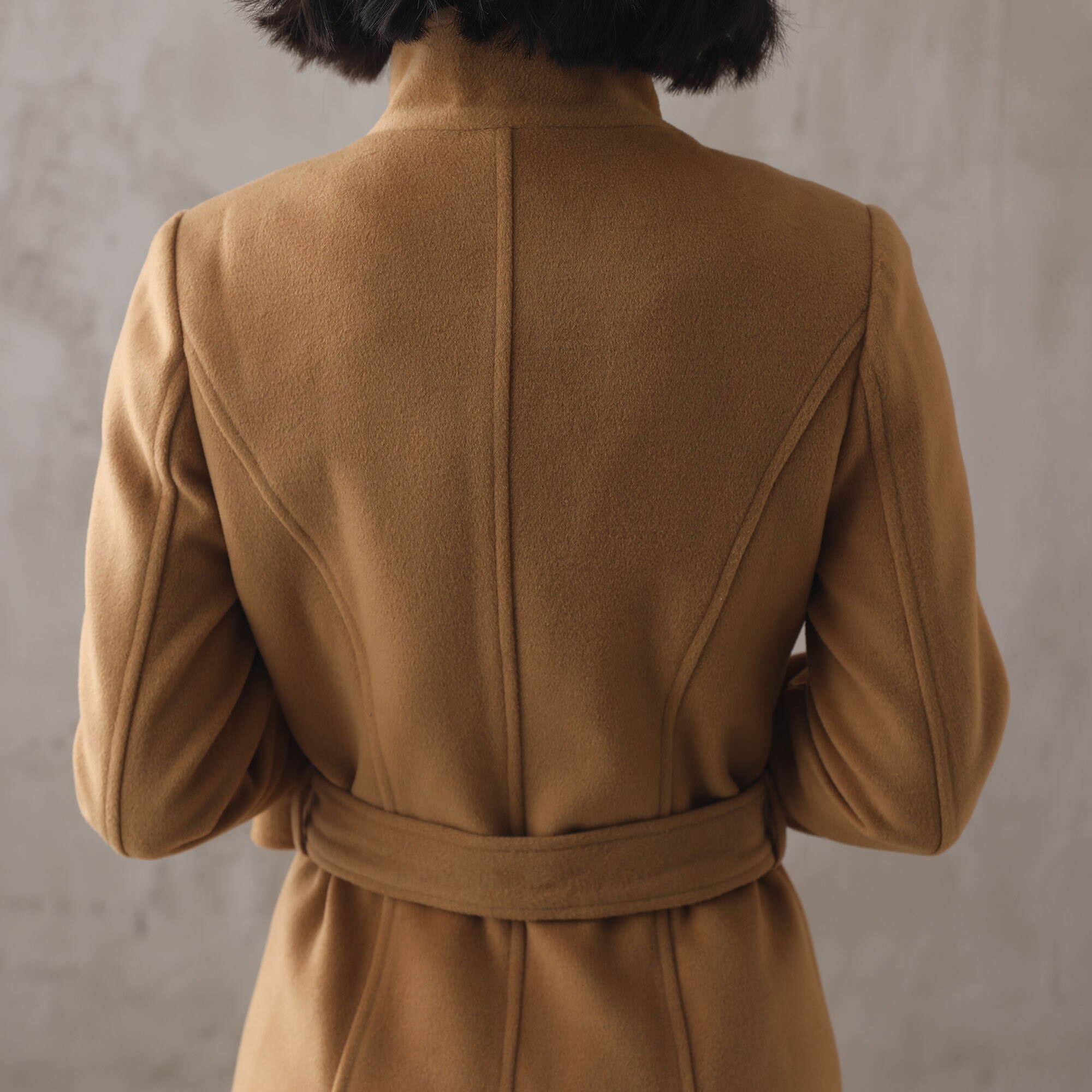 Long wool coat Brown wool coat Single breasted wool Coat Etsy