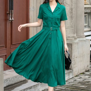 Classic Linen Shirtdress