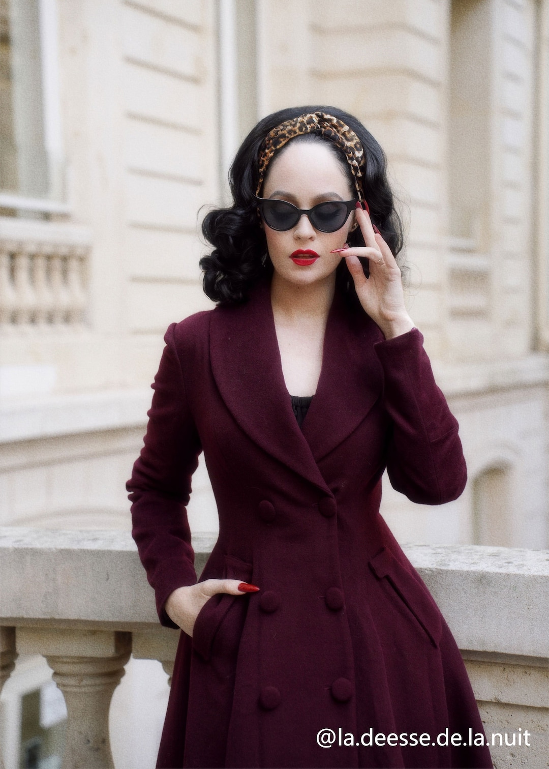1950s VTG ITALY DOUBLE BREASETED COAT