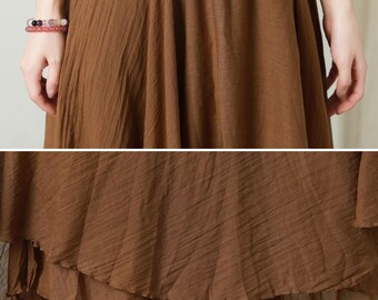 Jupe évasée En Soie Marron IBLUES - Taille 36 (FR 40) - Neuve Avec étiquette