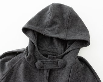 LIDNM（リドム）の「Super 140s SHAWL COLLAR CAPE COAT