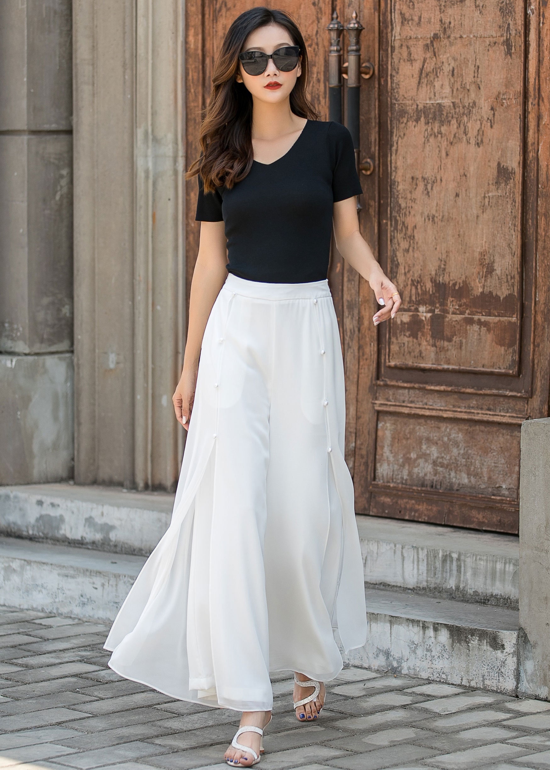  Palazzo Pants For Women Casual Summer Wide Leg