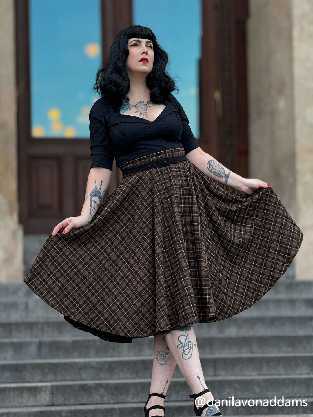 Buckled Wool Skirt main image 1