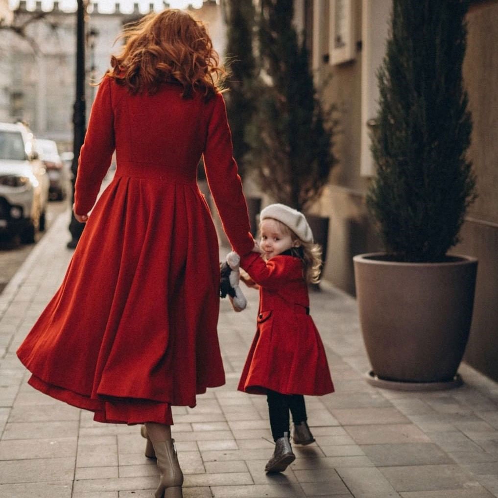 Mothercare red swing coat outlet