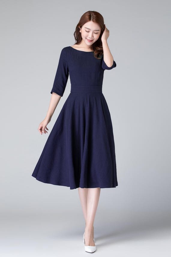 slim fit dress slacks Green Floral Short Sleeve Midi Dress - All Dresses