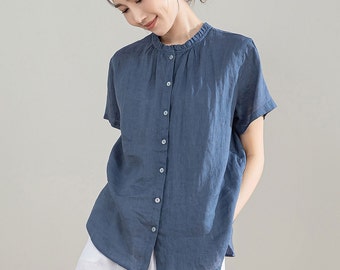 トップス 80s I.S. Linen Patchwork Shirt ALPHASTYLE: DUBHE PATCHWORK SHIRT – 85 86 eightyfiveightysix