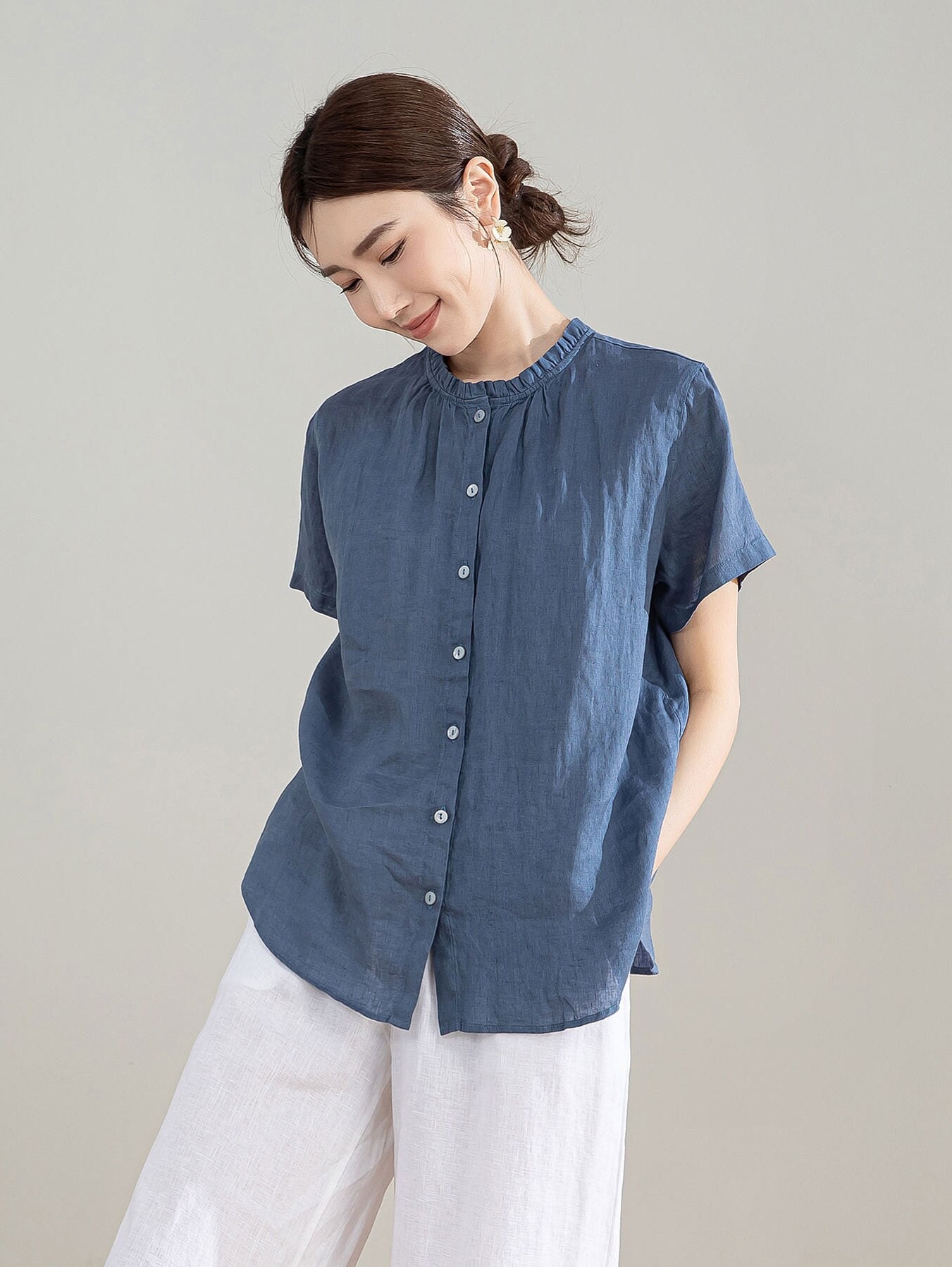 トップス AURAALEE linen top 1 size トップス AURAALEE linen top 1 size トップス AURAALEE linen