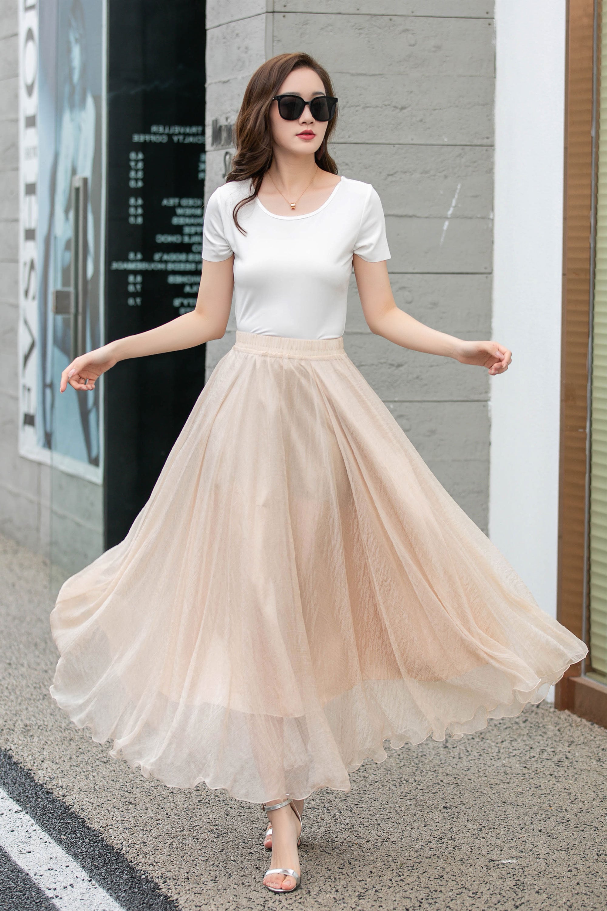 [LOW CLASSIC] / ☆ 24SS CHIFFON STRING SKIRT / WHITE il_fullxfull.3142120418_6cv6.jpg