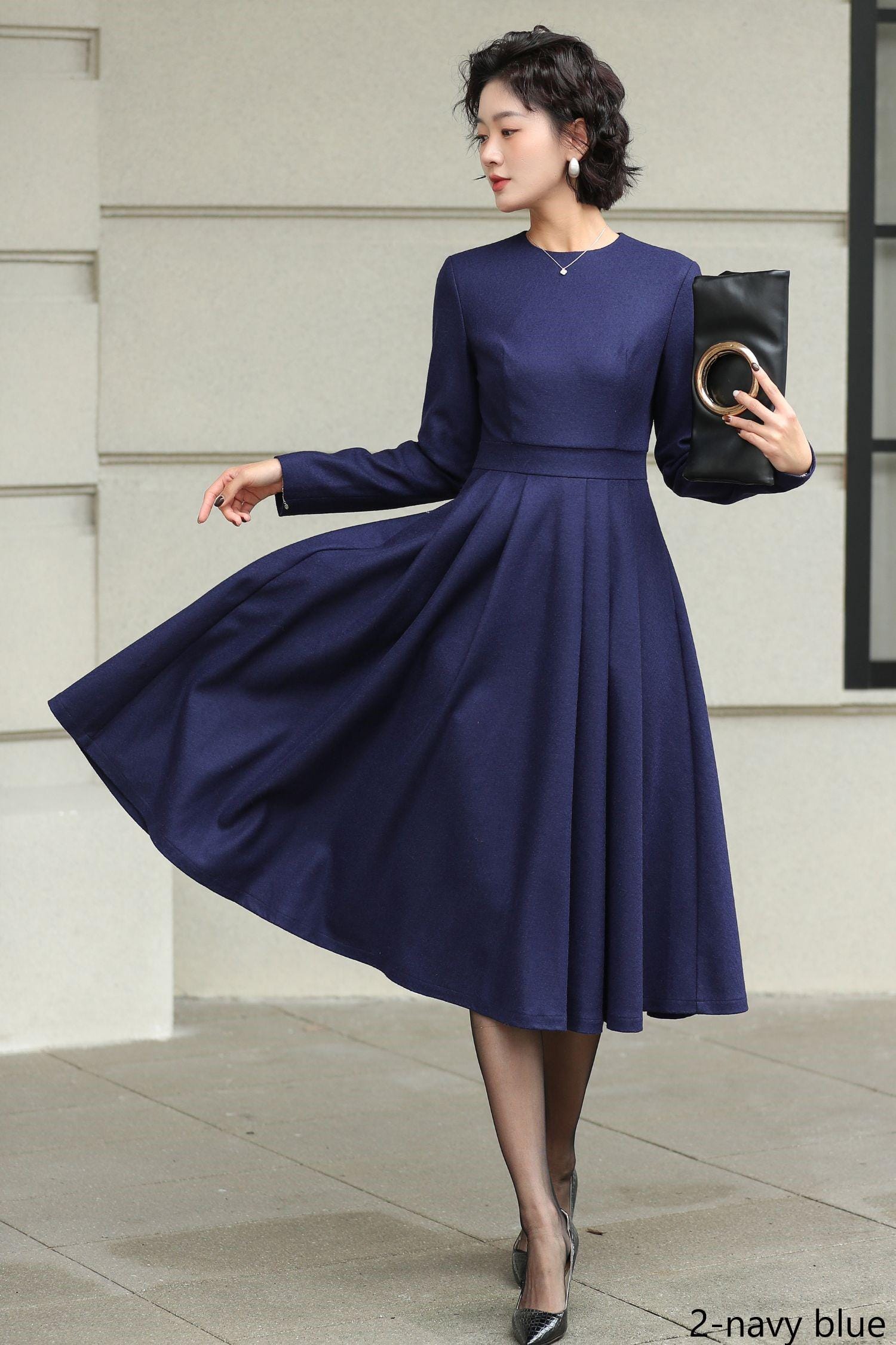 winter formal dresses mid length Amazon.com: DRESSTELLS Cocktail Dress, Winter Formal Wedding Guest Dresses  for Women, Long Sleeve Modest Holiday Party Prom Audrey Hepburn Evening  Dress Navy 2XL : Clothing, Shoes & Jewelry