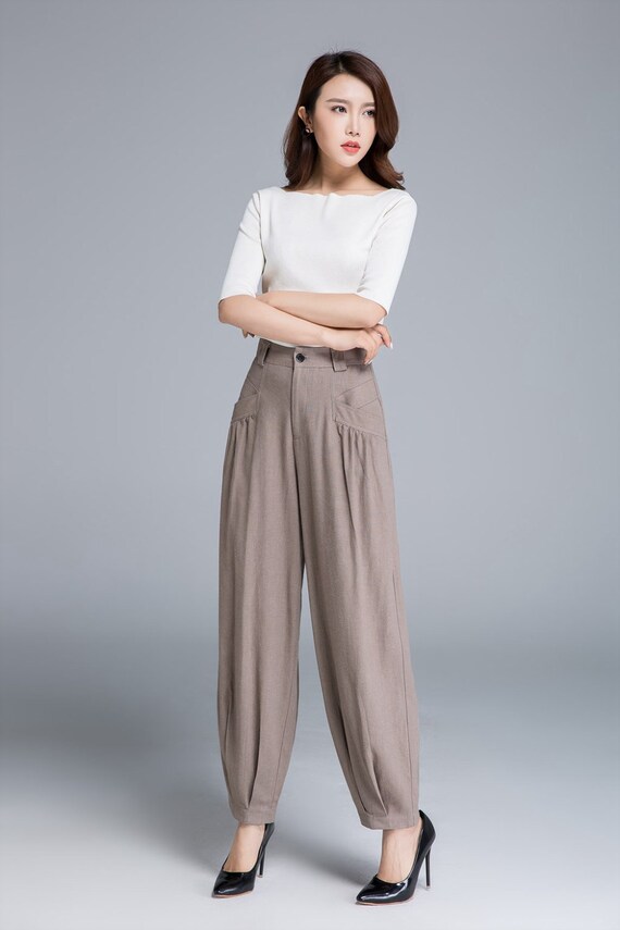 Gray pants, linen pants, maxi linen pants, women linen pants, maxi pants, loose linen pants, summer pants, pants with pockets 1940# Gray pants, linen pants, maxi linen pants, women linen pants, maxi pants, loose linen pants, summer pants, pants with pockets 1940#