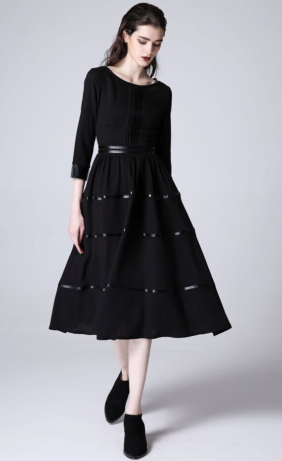 Items similar to Black maxi dress,Black linen dress prom dress wedding