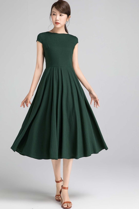 Women's swing dress with cap sleeve 2332# Women's swing dress with cap sleeve 2332#