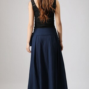 Amanda Wrap Skirt - Navy Blue main image 1
