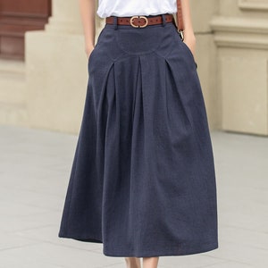 スカート H-Line Pocket Midi Skirt - Navy Amazon.com: Skirts for Women Summer Trendy 2025 Casual
