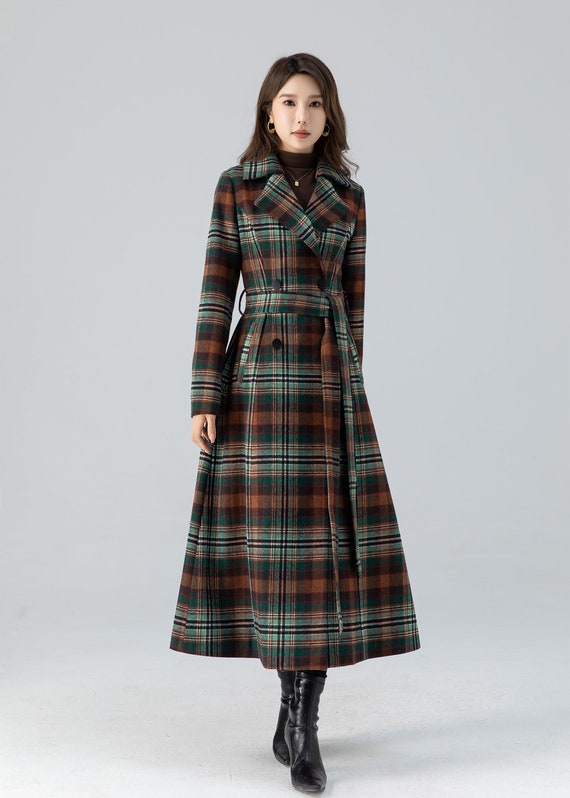 A-WENDE(オウェンド) Plaid Crop Trench coat 新品 A-WENDE(オウェンド) Plaid Crop Trench coat / black