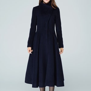 Long Wool Coat, Wool Coat, Asymmetrical Wool Coat, Winter Coat Women ...