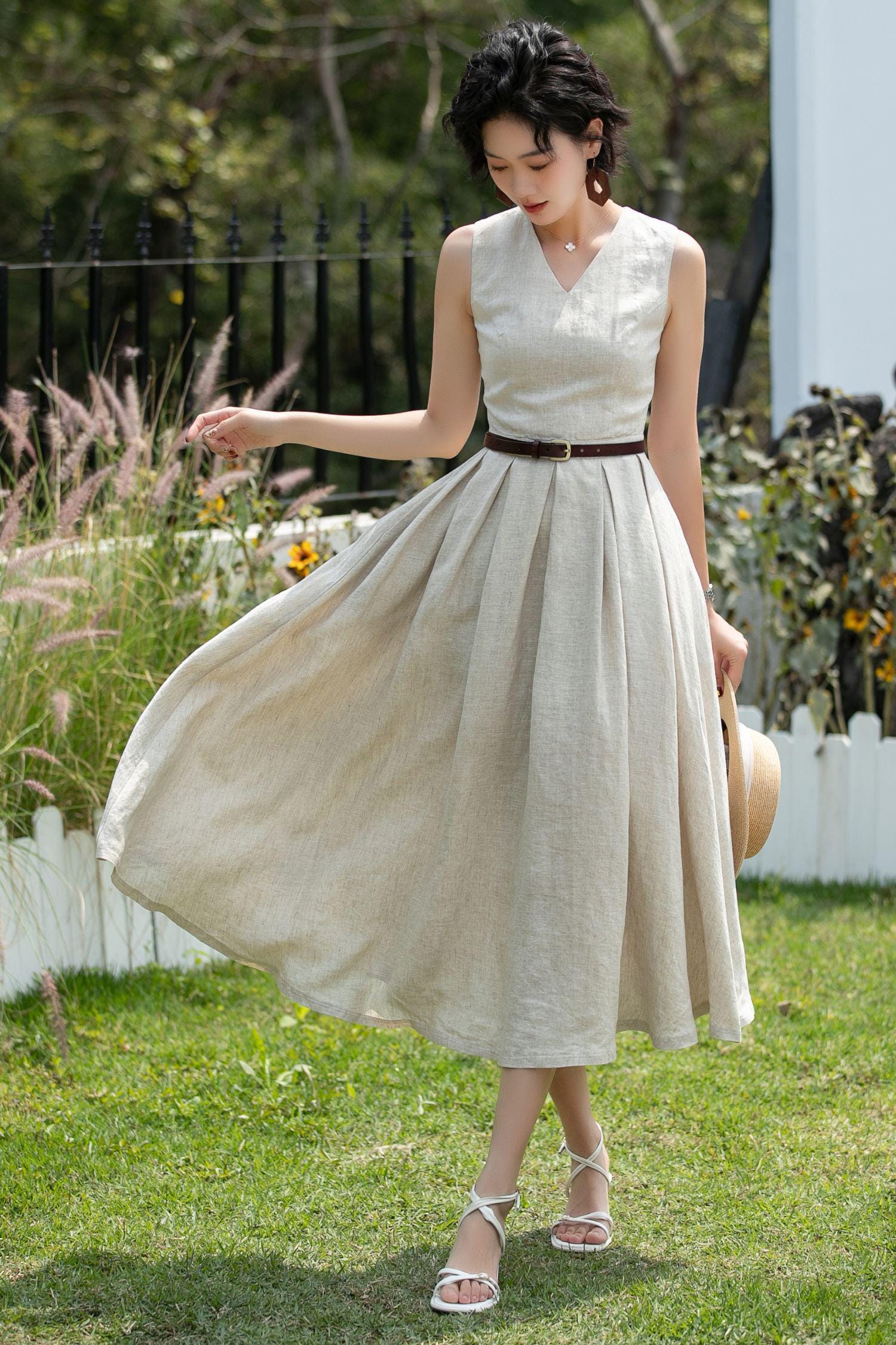 V Drop Waist Dress - Etsy