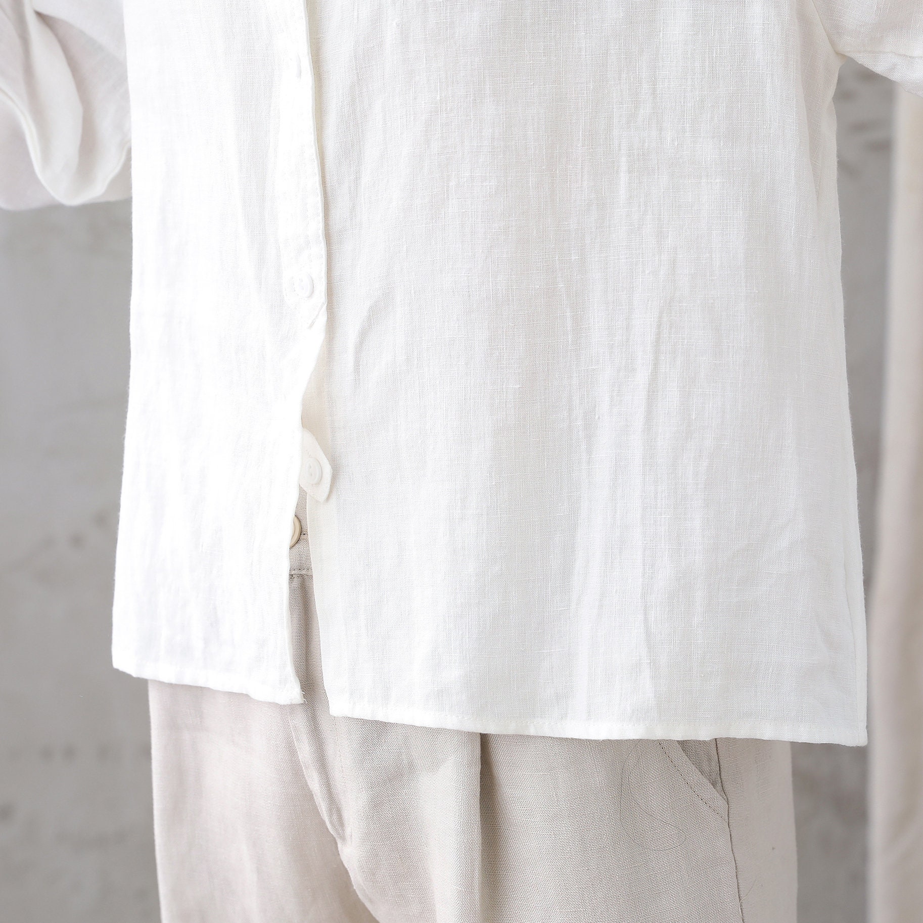 プラージュ Plage cuff シャツ （ホワイト） - ファッション通販