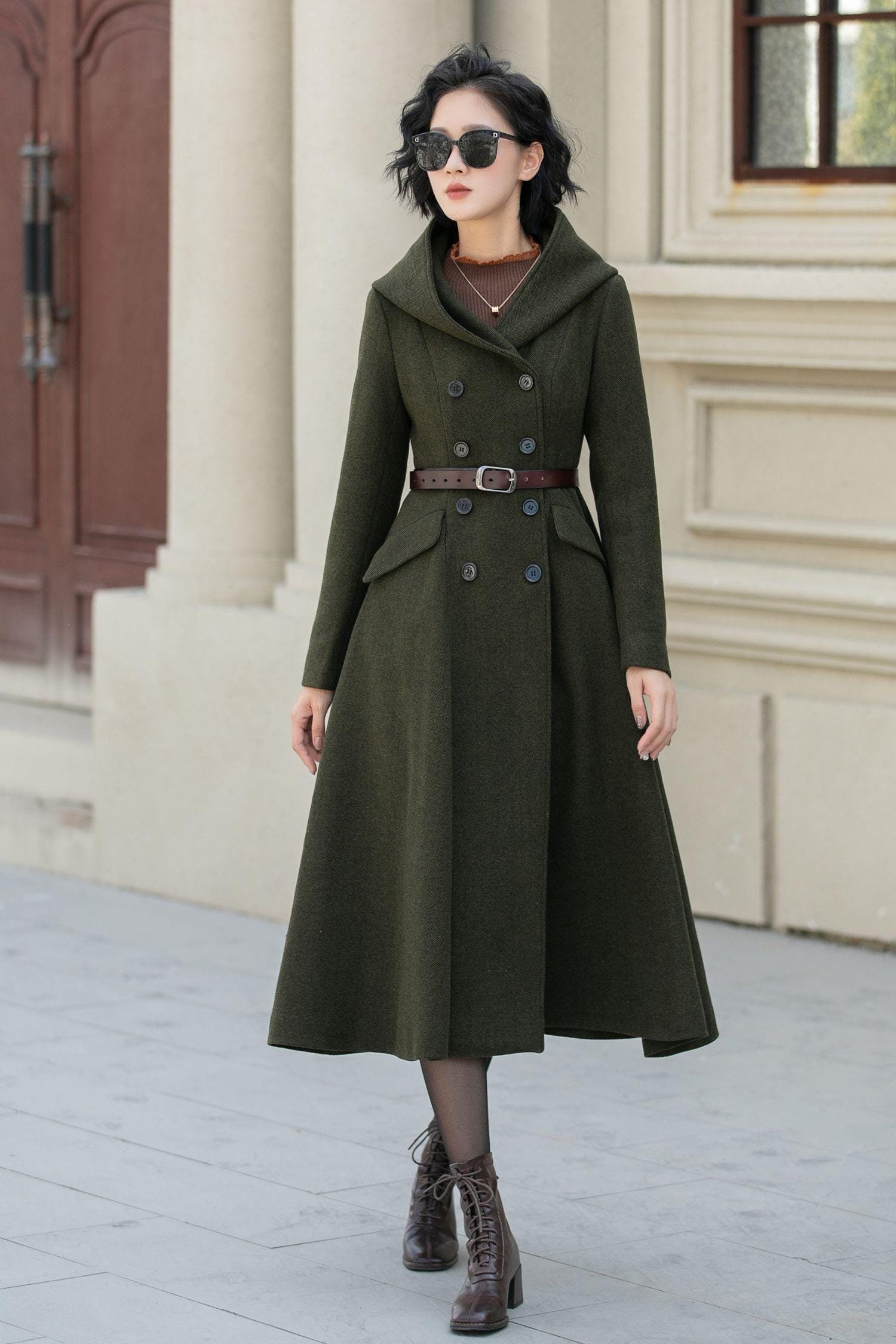 Wool Coat, Womens Coat, Winter Coat, Hooded Coat, Long Wool Wool Coat, Womens Coat, Winter Coat, Hooded Coat, Long Wool