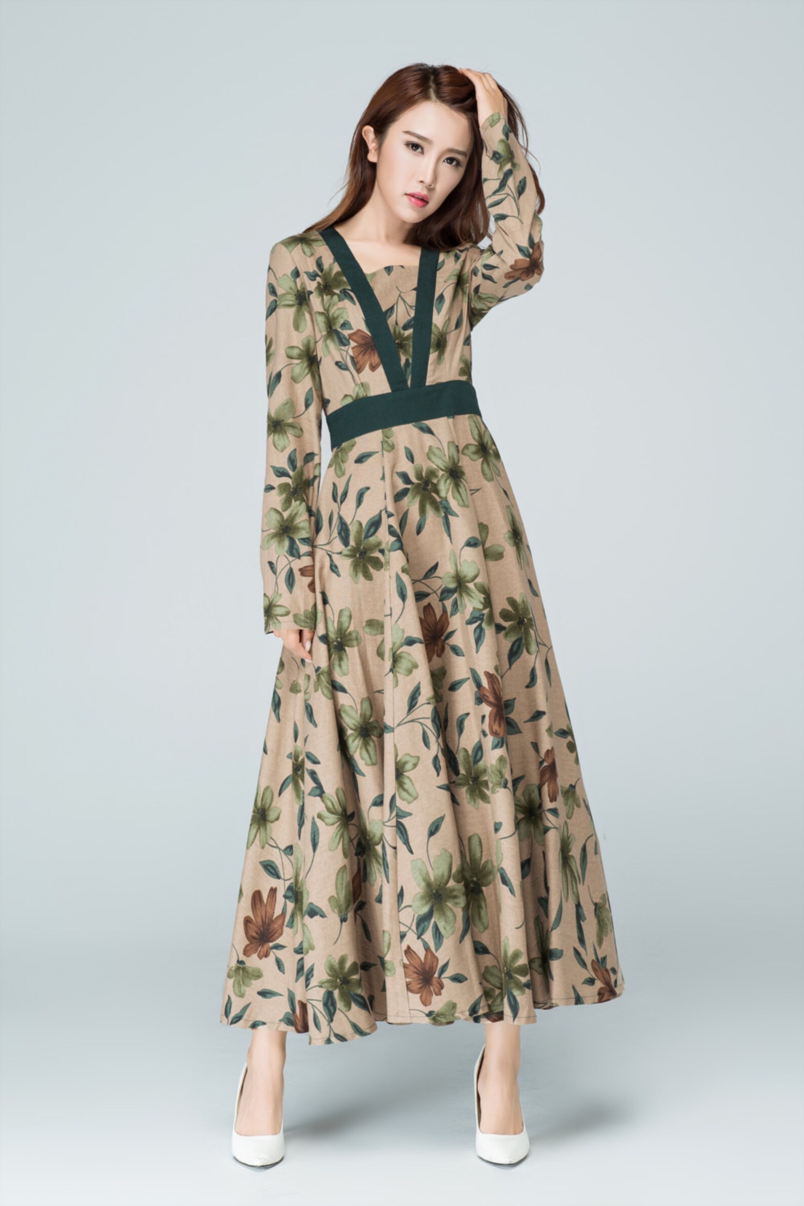Lina - Vintage Floral Dress main image 1