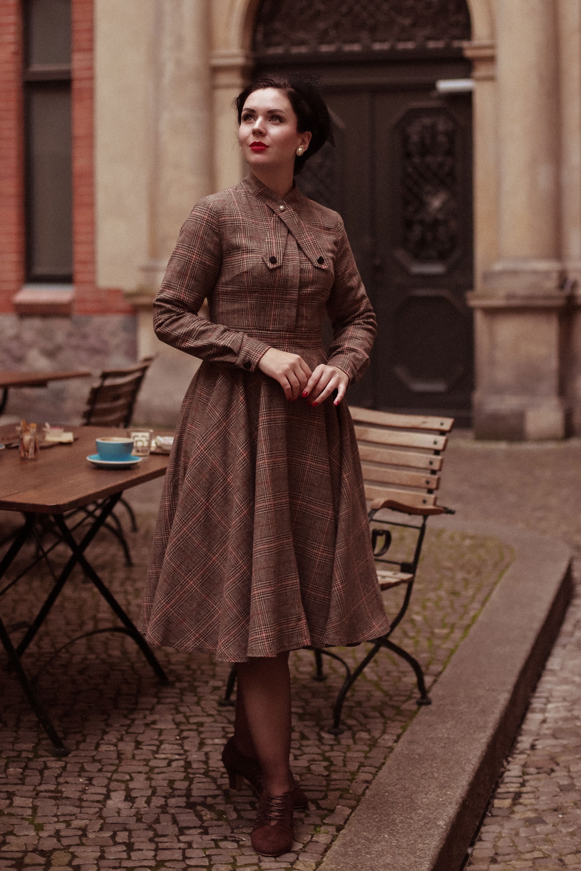 Vintage Inspired 1950s Plaid Wool Dress, Long Sleeves Wool Dress, Women Dress, Swing Dress, Classic Dress, Autumn Winter Dress 2448 - Etsy Vintage Inspired 1950s Plaid Wool Dress, Long Sleeves Wool Dress, Women Dress, Swing Dress, Classic Dress, Autumn Winter Dress 2448 - Etsy