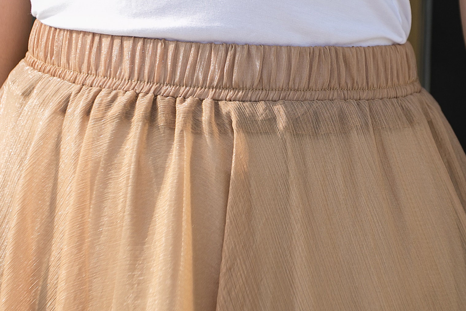 New Elastic Waist Bohemia Boho Beach Chiffon Skirt for Women