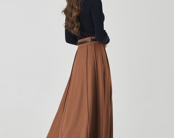 ★ rolarola★ WOOL BLENDED PLEATS SKIRT BROWN 5007370691 rolarola-WOOL BLENDED PLEATS SKIRT BROWN│삼성물산 온라인몰