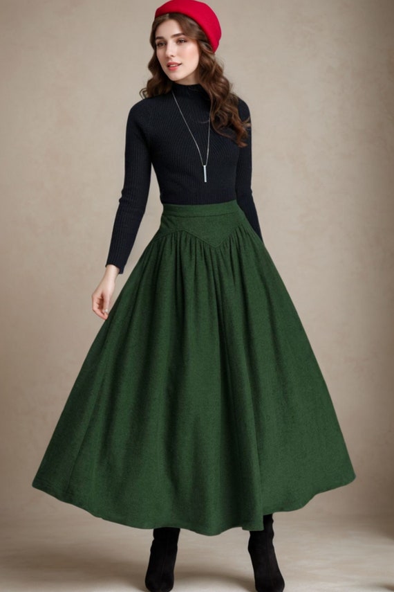 Maxi Womens wool skirt for winter 5228 # Maxi Womens wool skirt for winter 5228 #