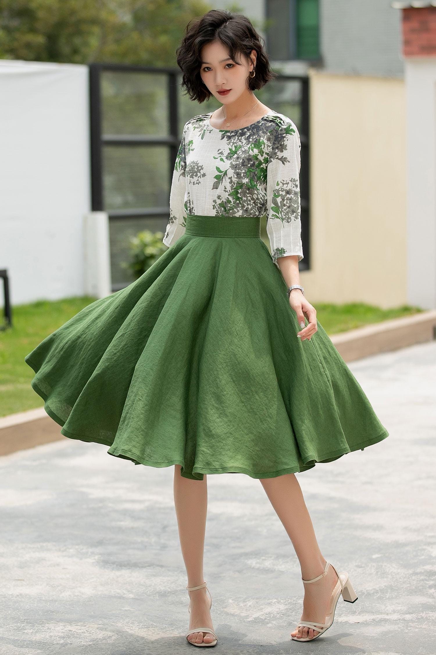 Green Top and Skirt UK