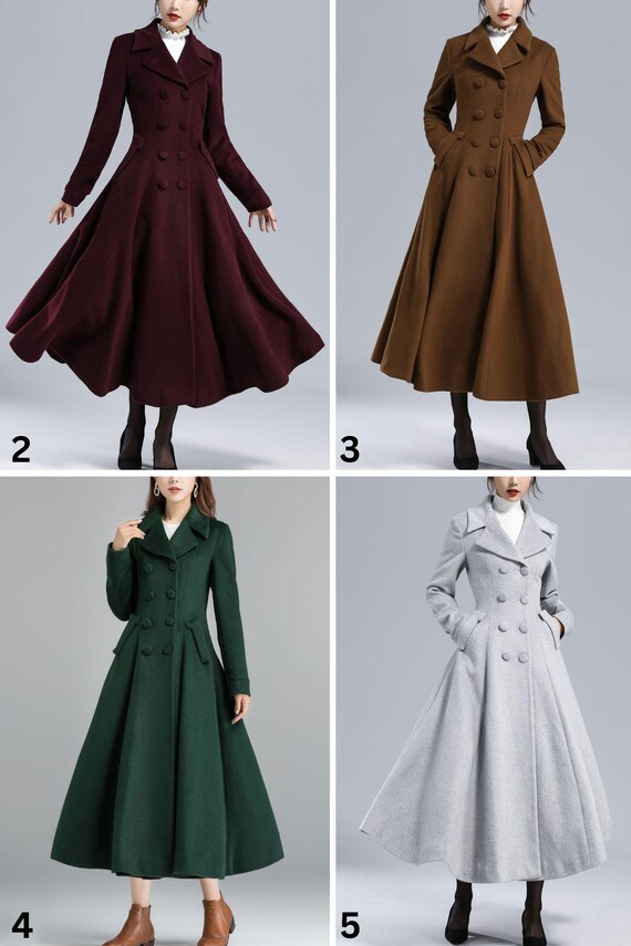 Maxi warm double breasted winter wool coat 5460 Maxi warm double breasted winter wool coat 5460