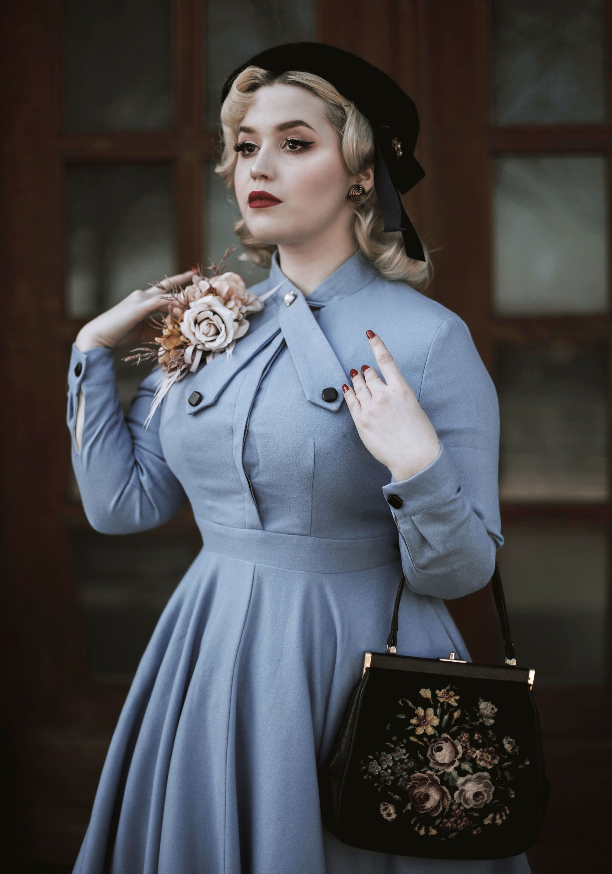 Wool Dress, Vintage Inspired Wool Dress, Long Sleeves Swing Dress, Classic 50s Fit and Flare Dress, Women Spring Autumn Dress, Xiaolizi 2749 - Etsy Wool Dress, Vintage Inspired Wool Dress, Long Sleeves Swing Dress, Classic 50s Fit and Flare Dress, Women Spring Autumn Dress, Xiaolizi 2749 - Etsy