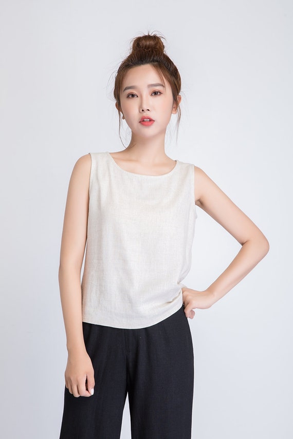 Womens linen tank top 1945 Womens linen tank top 1945