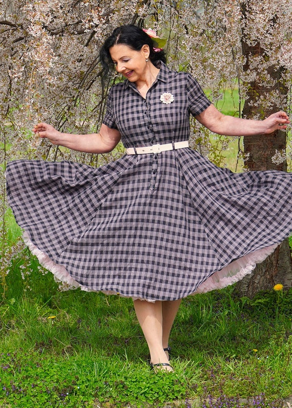 Checked Linen Shirt Dress, Women's Spring Summer Belted Shirtwaist Dress, Linen Midi Dress Women, Fit and Flare Dress, Xiaolizi 3377 - Etsy Checked Linen Shirt Dress, Women's Spring Summer Belted Shirtwaist Dress, Linen Midi Dress Women, Fit and Flare Dress, Xiaolizi 3377 - Etsy