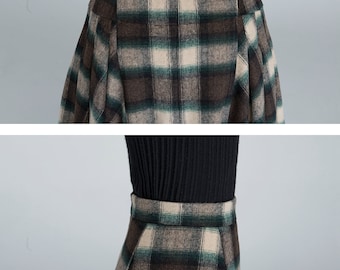 Jupe Plissée évasée En Tartan - Style Rétro élégant - Taille élastique - Neuf Avec étiquettes