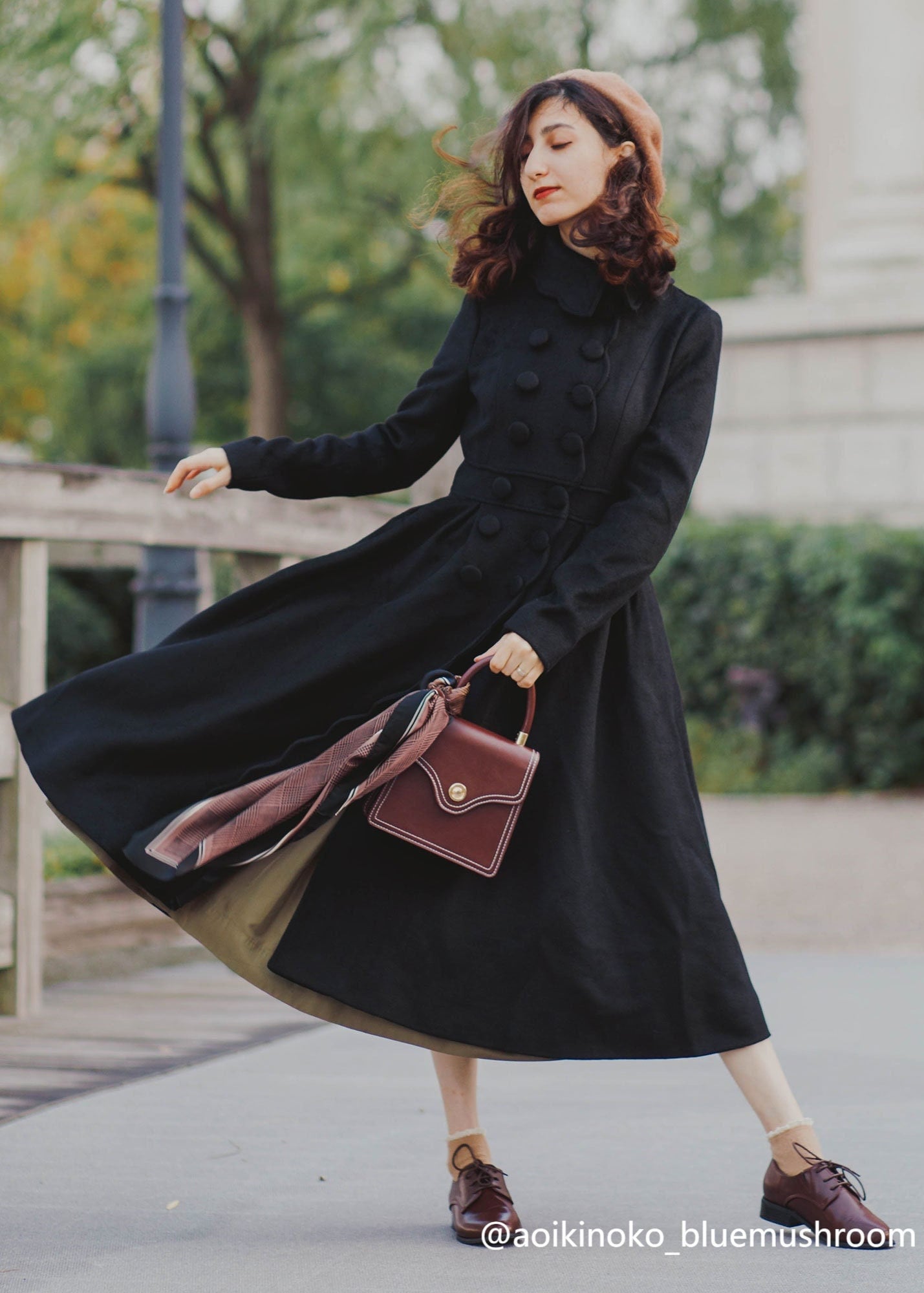 Black Wool Coat, Womens Double-breasted Wool Princess Coat, Winter Warm Swing Wool Coat, Stylish Coat, Vintage Inspired Wool Coat 3220 - Etsy Black Wool Coat, Womens Double-breasted Wool Princess Coat, Winter Warm Swing Wool Coat, Stylish Coat, Vintage Inspired Wool Coat 3220 - Etsy