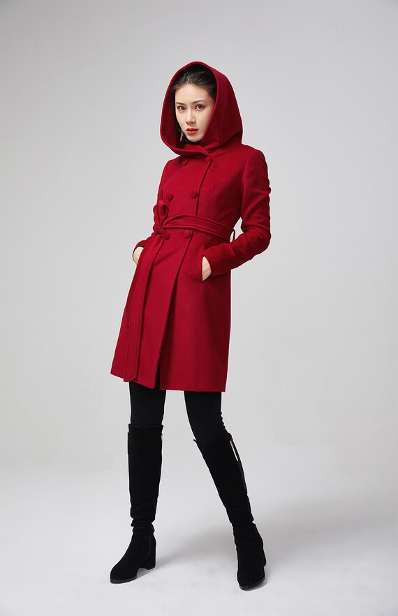 womens winter coat double breasted