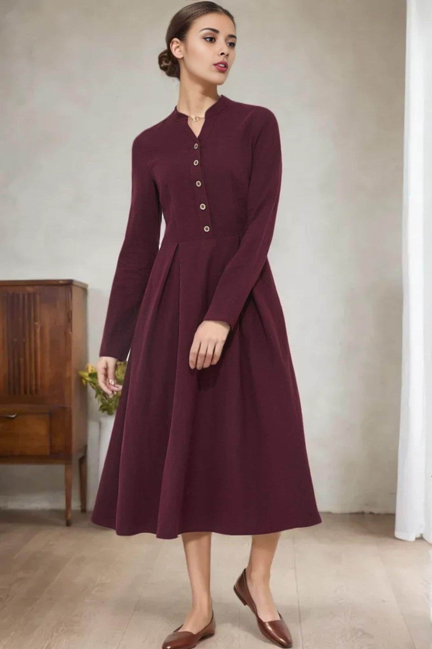 chinese dress ladies L'agence Halia Vegan Leather Dress in Midnight main image 1