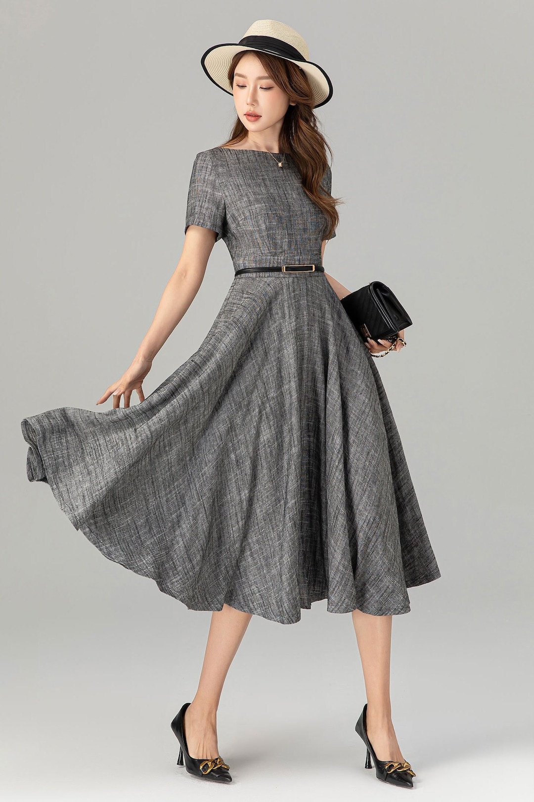 ワンピース LIGHT GREY LINEN MIDI DRESS il_1080xN.5805135282_mhcn.jpg