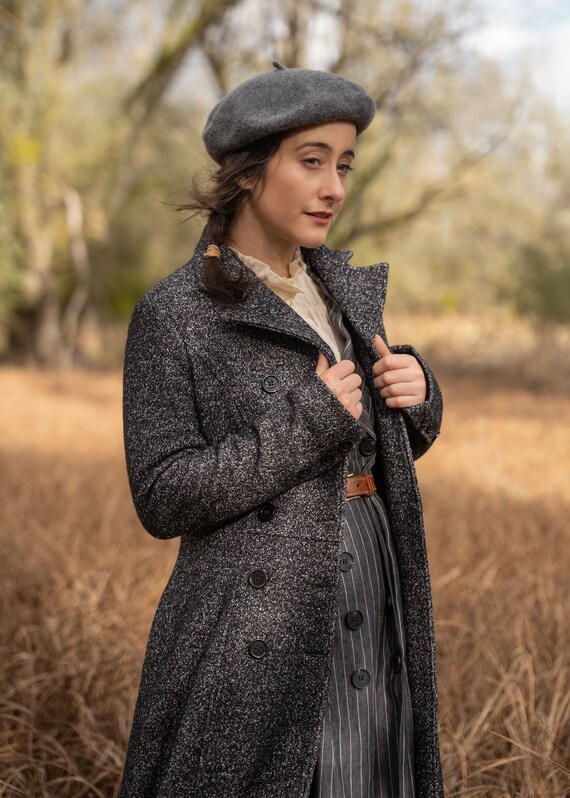 Double breasted wool maxi coat for women 4739 Double breasted wool maxi coat for women 4739