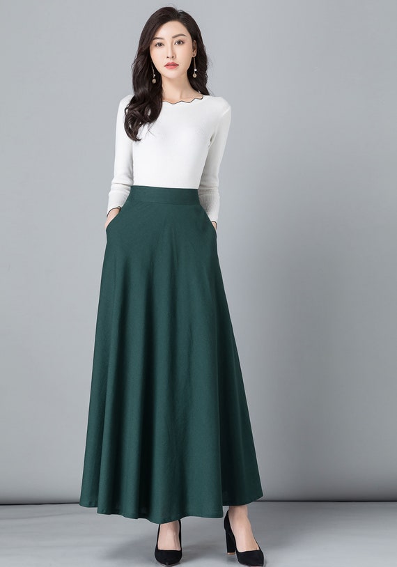 Elastic wasit A line Maxi skirt 2543 Elastic wasit A line Maxi skirt 2543