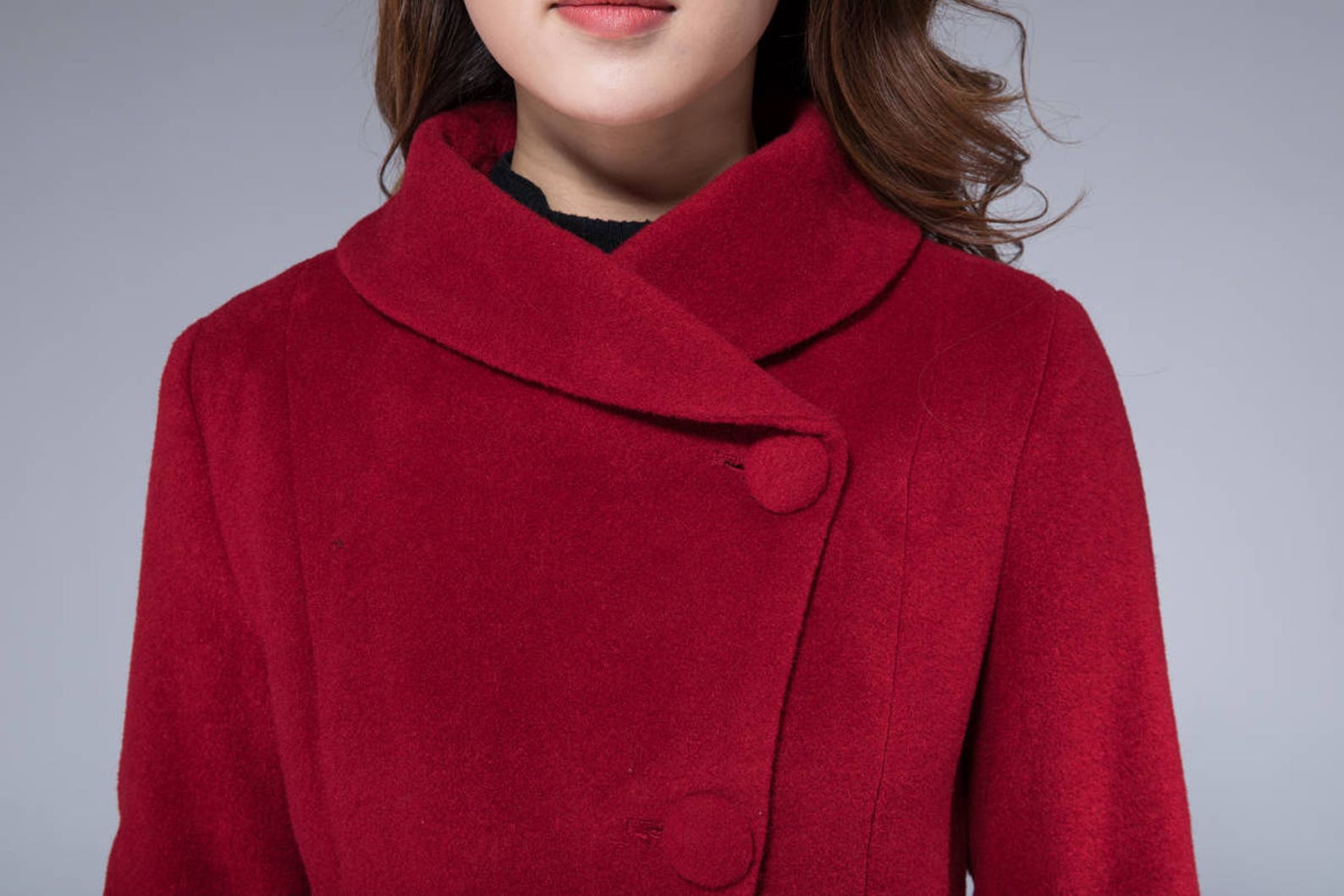 Warm Winter Coat Wool Coat Dress Coat Woman Coat Fit and Etsy