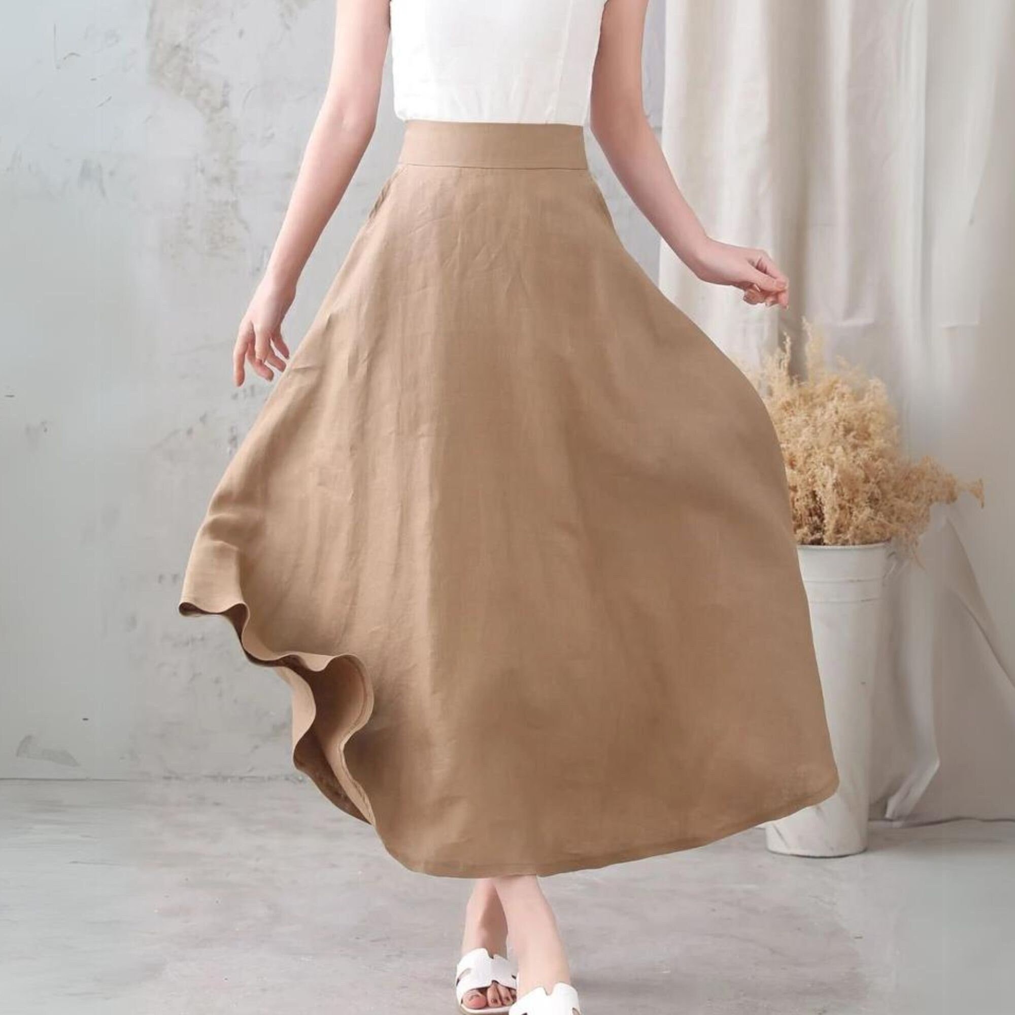 ◇LENINA◇ JAZMINE wool lap skirt_beige LUANA SKIRT | ECRU – LIVTHELABEL